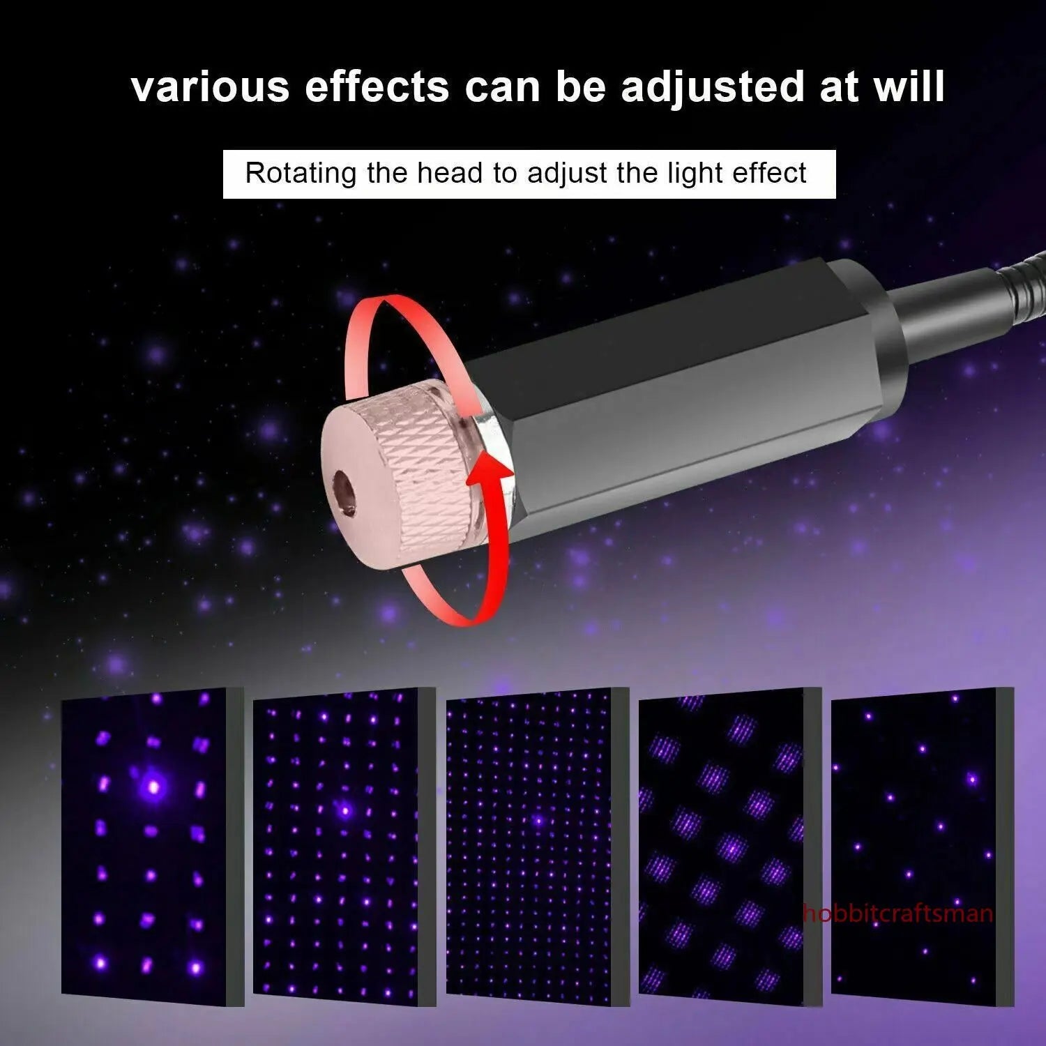 LED Car Star Projector – Transform Any Ride into a Galaxy on Wheels!